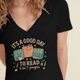 It’s a Good Day To Read 6 Or 7 Pages Cute Book Women's Jersey Short Sleeve Deep V-Neck Tshirt It’s a Good Day To Read 6 Or 7 Pages Cute Book Women's Jersey Short Sleeve Deep V-Neck Tshirt