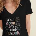 It's A Good Day To Read a Book Elementary Teacher Graphic Women's Jersey Short Sleeve Deep V-Neck Tshirt It's A Good Day To Read a Book Elementary Teacher Graphic Women's Jersey Short Sleeve Deep V-Neck Tshirt