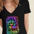 Its A Good Day To Read Book Kids Boys Girls Reading Graphic Women's Jersey Short Sleeve Deep V-Neck Tshirt Its A Good Day To Read Book Kids Boys Girls Reading Graphic Women's Jersey Short Sleeve Deep V-Neck Tshirt