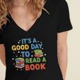 It's a Good Day To Read A Book Lovers Men Women Kids Women's Jersey Short Sleeve Deep V-Neck Tshirt It's a Good Day To Read A Book Lovers Men Women Kids Women's Jersey Short Sleeve Deep V-Neck Tshirt