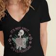 It's Not Smut It's Literature Dark Romance Smut Book Lover Women's Jersey Short Sleeve Deep V-Neck Tshirt