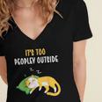It's Too Peopley Outside Introvert And Cat Lover Men Women Kids Women's Jersey Short Sleeve Deep V-Neck Tshirt It's Too Peopley Outside Introvert And Cat Lover Men Women Kids Women's Jersey Short Sleeve Deep V-Neck Tshirt