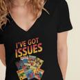 I'Ve Got Issues Comic Book Collecting Women's Jersey Short Sleeve Deep V-Neck Tshirt I'Ve Got Issues Comic Book Collecting Women's Jersey Short Sleeve Deep V-Neck Tshirt