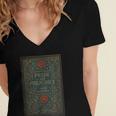 Jane Austen Pride And Prejudice Cover Mr Darcy Book Lovers Women's Jersey Short Sleeve Deep V-Neck Tshirt