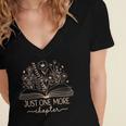 Just One More Chapter Bookish Book Reading Teal Beige Women's Jersey Short Sleeve Deep V-Neck Tshirt Just One More Chapter Bookish Book Reading Teal Beige Women's Jersey Short Sleeve Deep V-Neck Tshirt