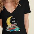 Just One More Chapter Love Book Reading Women's Jersey Short Sleeve Deep V-Neck Tshirt Just One More Chapter Love Book Reading Women's Jersey Short Sleeve Deep V-Neck Tshirt