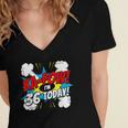 Ka-Pow 36 Years Old Comic Book 36th Birthday Super Hero Women's Jersey Short Sleeve Deep V-Neck Tshirt