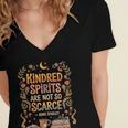 Kindred Spirits Are Not So Scarce Bookish Quote Women's Jersey Short Sleeve Deep V-Neck Tshirt