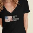 Liberty And Literature For All Reading USA Book Lover Women's Jersey Short Sleeve Deep V-Neck Tshirt Liberty And Literature For All Reading USA Book Lover Women's Jersey Short Sleeve Deep V-Neck Tshirt