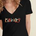Library School Librarian Book Lover Reading Floral For Women Women's Jersey Short Sleeve Deep V-Neck Tshirt Library School Librarian Book Lover Reading Floral For Women Women's Jersey Short Sleeve Deep V-Neck Tshirt