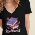 Literary Reading Book Introvert Booktrovert Reading Women's Jersey Short Sleeve Deep V-Neck Tshirt Literary Reading Book Introvert Booktrovert Reading Women's Jersey Short Sleeve Deep V-Neck Tshirt