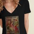 Little Women Book Cover Women's Jersey Short Sleeve Deep V-Neck Tshirt Little Women Book Cover Women's Jersey Short Sleeve Deep V-Neck Tshirt