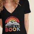 Take A Look It's In A Book Reading Book Vintage Rainbow Women's Jersey Short Sleeve Deep V-Neck Tshirt Take A Look It's In A Book Reading Book Vintage Rainbow Women's Jersey Short Sleeve Deep V-Neck Tshirt