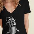 I Love Trashy Book Club Raccoon No Shelf Control Weirdcore Women's Jersey Short Sleeve Deep V-Neck Tshirt I Love Trashy Book Club Raccoon No Shelf Control Weirdcore Women's Jersey Short Sleeve Deep V-Neck Tshirt