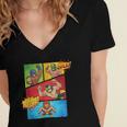 Lucha Libre Comic Book Mexican Wrestling Cartoon Wrestler Women's Jersey Short Sleeve Deep V-Neck Tshirt Lucha Libre Comic Book Mexican Wrestling Cartoon Wrestler Women's Jersey Short Sleeve Deep V-Neck Tshirt