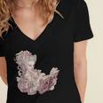 Marie Antoinette Reading A Book Women's Jersey Short Sleeve Deep V-Neck Tshirt
