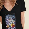 Marvel Universe Classic Dazzler Light Power Comic Book Cover Women's Jersey Short Sleeve Deep V-Neck Tshirt Marvel Universe Classic Dazzler Light Power Comic Book Cover Women's Jersey Short Sleeve Deep V-Neck Tshirt