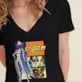 Marvel X-Men '97 Storm Vintage Classic Comic Book Panels Women's Jersey Short Sleeve Deep V-Neck Tshirt Marvel X-Men '97 Storm Vintage Classic Comic Book Panels Women's Jersey Short Sleeve Deep V-Neck Tshirt