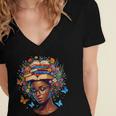 Month Honoring Past Inspiring Pride Melanin Book Women's Jersey Short Sleeve Deep V-Neck Tshirt Month Honoring Past Inspiring Pride Melanin Book Women's Jersey Short Sleeve Deep V-Neck Tshirt