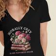 Morally Grey Book Lovers Dark Romance Reader Favorite Color Women's Jersey Short Sleeve Deep V-Neck Tshirt Morally Grey Book Lovers Dark Romance Reader Favorite Color Women's Jersey Short Sleeve Deep V-Neck Tshirt