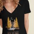 Nature Scene Tees For Introverts Quiet Escape Solitude Women's Jersey Short Sleeve Deep V-Neck Tshirt Nature Scene Tees For Introverts Quiet Escape Solitude Women's Jersey Short Sleeve Deep V-Neck Tshirt