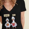 How Many Nights Reading Goose Book Lover Reader Women's Jersey Short Sleeve Deep V-Neck Tshirt How Many Nights Reading Goose Book Lover Reader Women's Jersey Short Sleeve Deep V-Neck Tshirt