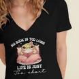 No Book Is Too Long Life Is Just Too Short Book Reading Book Women's Jersey Short Sleeve Deep V-Neck Tshirt