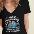 I Have No Control On A Cruise They Book Themselves Women's Jersey Short Sleeve Deep V-Neck Tshirt I Have No Control On A Cruise They Book Themselves Women's Jersey Short Sleeve Deep V-Neck Tshirt