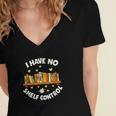 I Have No Shelf Control Book Lover Playful Bookworm Women's Jersey Short Sleeve Deep V-Neck Tshirt I Have No Shelf Control Book Lover Playful Bookworm Women's Jersey Short Sleeve Deep V-Neck Tshirt