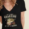 Not Hoarding If It's Books Reader Book Nerd Book Reading Women's Jersey Short Sleeve Deep V-Neck Tshirt Not Hoarding If It's Books Reader Book Nerd Book Reading Women's Jersey Short Sleeve Deep V-Neck Tshirt