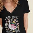 Oops I Bought Another Book Goose Bookish Women's Jersey Short Sleeve Deep V-Neck Tshirt