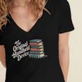 The Original Handheld Device Book Fair Book Lover Women's Jersey Short Sleeve Deep V-Neck Tshirt