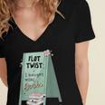 Plot Twist I Bought More Books Bookish Women's Jersey Short Sleeve Deep V-Neck Tshirt