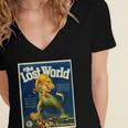 Poster Of Movie Adaptation Of Sir Arthur Conan Doyle Book Women's Jersey Short Sleeve Deep V-Neck Tshirt Poster Of Movie Adaptation Of Sir Arthur Conan Doyle Book Women's Jersey Short Sleeve Deep V-Neck Tshirt