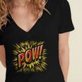 POW Comic Book Retro Artwork – Cartoon Collector Women's Jersey Short Sleeve Deep V-Neck Tshirt POW Comic Book Retro Artwork – Cartoon Collector Women's Jersey Short Sleeve Deep V-Neck Tshirt