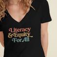 Protect Libraries Banned Books Literacy And Equity For All Women's Jersey Short Sleeve Deep V-Neck Tshirt
