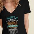 There Is a Million Books I Haven't Read Women's Jersey Short Sleeve Deep V-Neck Tshirt