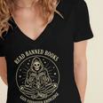 Read Banned Books Gain Forbidden Knowledge Skeleton Women's Jersey Short Sleeve Deep V-Neck Tshirt Read Banned Books Gain Forbidden Knowledge Skeleton Women's Jersey Short Sleeve Deep V-Neck Tshirt