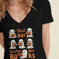 Read Boo KS Read More Bo KS Cute Ghost Reading Book Women's Jersey Short Sleeve Deep V-Neck Tshirt Read Boo KS Read More Bo KS Cute Ghost Reading Book Women's Jersey Short Sleeve Deep V-Neck Tshirt