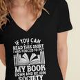 If You Can Read This For Book Lovers Reading Women's Jersey Short Sleeve Deep V-Neck Tshirt If You Can Read This For Book Lovers Reading Women's Jersey Short Sleeve Deep V-Neck Tshirt
