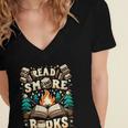 Read More Books Camping Outdoors Travel Campfire Smores Women's Jersey Short Sleeve Deep V-Neck Tshirt Read More Books Camping Outdoors Travel Campfire Smores Women's Jersey Short Sleeve Deep V-Neck Tshirt