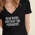 Read Books And Fight The Patriarchy Women's Jersey Short Sleeve Deep V-Neck Tshirt Read Books And Fight The Patriarchy Women's Jersey Short Sleeve Deep V-Neck Tshirt