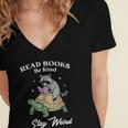 Read Books Be Kind Stay Weird Women's Jersey Short Sleeve Deep V-Neck Tshirt Read Books Be Kind Stay Weird Women's Jersey Short Sleeve Deep V-Neck Tshirt
