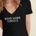 READ MORE COMICS Comic Book Lover Nerd Statement Humor Women's Jersey Short Sleeve Deep V-Neck Tshirt READ MORE COMICS Comic Book Lover Nerd Statement Humor Women's Jersey Short Sleeve Deep V-Neck Tshirt