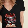 Read Your Heart Out Reading Book Lover Valentine Day Women's Jersey Short Sleeve Deep V-Neck Tshirt Read Your Heart Out Reading Book Lover Valentine Day Women's Jersey Short Sleeve Deep V-Neck Tshirt