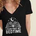 I Read Past My Bedtime Book Lover For Women Men Kids Women's Jersey Short Sleeve Deep V-Neck Tshirt