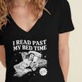 I Read Past My Bedtime Late Night Readers Book Club Women's Jersey Short Sleeve Deep V-Neck Tshirt I Read Past My Bedtime Late Night Readers Book Club Women's Jersey Short Sleeve Deep V-Neck Tshirt