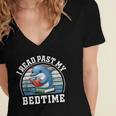 I Read Past My Bedtime Reading Dolphin Book Lover Women's Jersey Short Sleeve Deep V-Neck Tshirt I Read Past My Bedtime Reading Dolphin Book Lover Women's Jersey Short Sleeve Deep V-Neck Tshirt