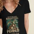 I Read Because Roasting People Is Frowned Upon Dragon Book Women's Jersey Short Sleeve Deep V-Neck Tshirt I Read Because Roasting People Is Frowned Upon Dragon Book Women's Jersey Short Sleeve Deep V-Neck Tshirt