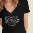 Reader I Married Him Romance Book Lover Reading Women's Jersey Short Sleeve Deep V-Neck Tshirt Reader I Married Him Romance Book Lover Reading Women's Jersey Short Sleeve Deep V-Neck Tshirt